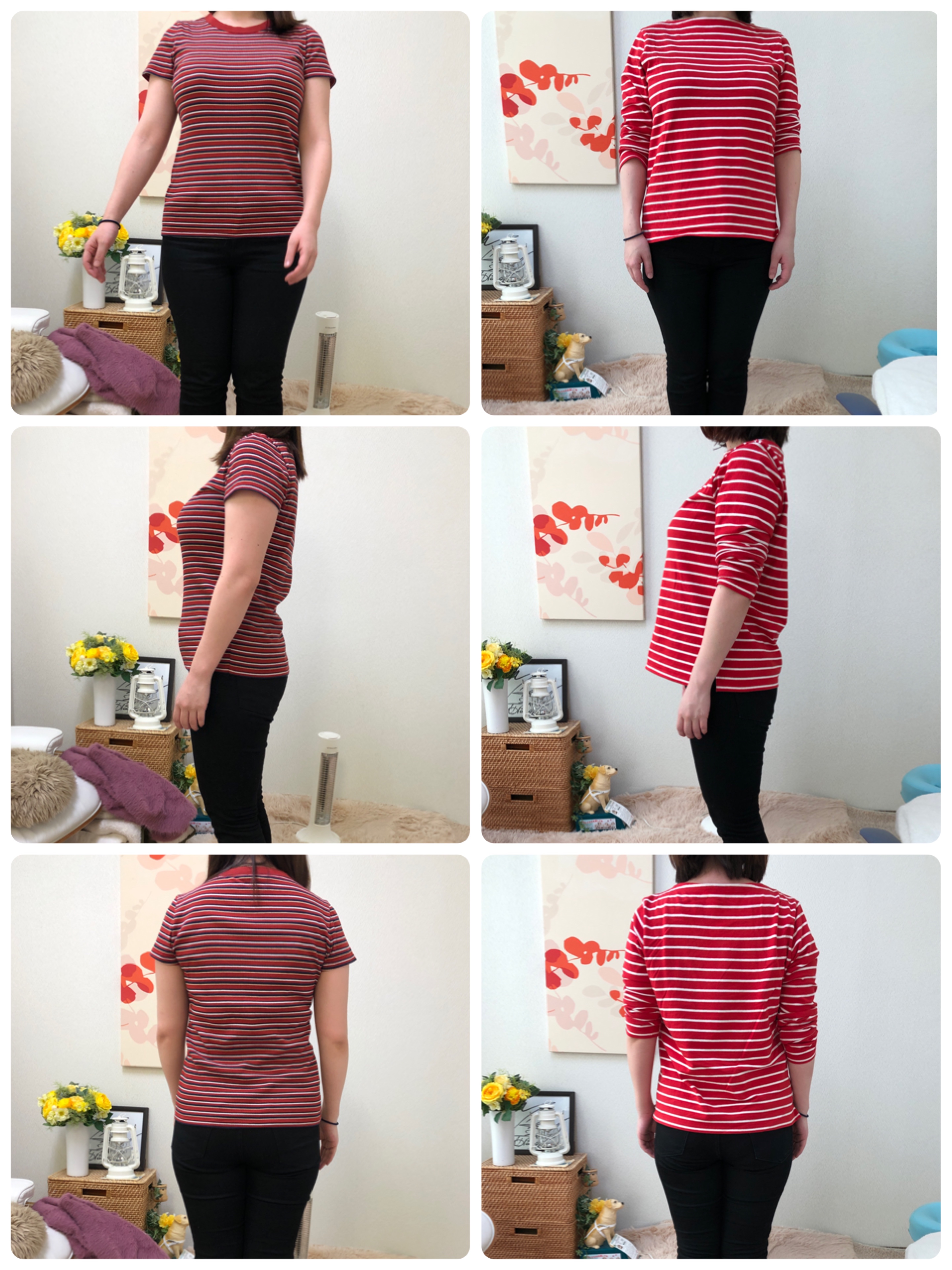 産後の骨盤矯正 2回目から3回目の経過写真｜さくら整体院 奈良