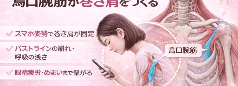 スマホ巻き肩矯正｜奈良市 さくら整体院
