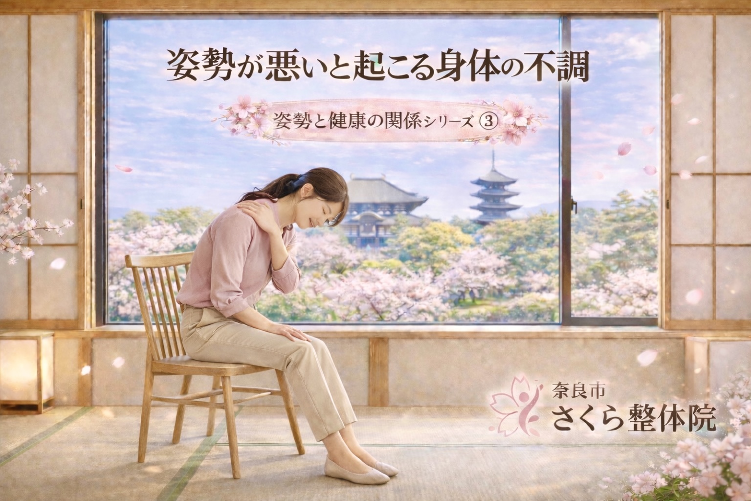 美姿勢シリーズ ③ 奈良市さくら整体院 » 奈良市の整体 さくら整体院 美姿勢シリーズ ③ 奈良市さくら整体院