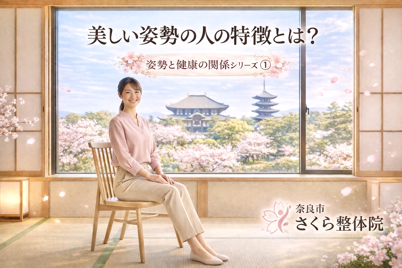 美姿勢シリーズ ① 奈良市さくら整体院 » 奈良市の整体 さくら整体院 美姿勢シリーズ ① 奈良市さくら整体院