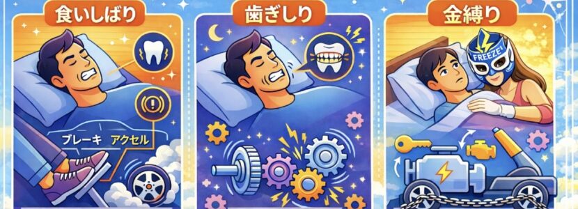 食いしばり 歯ぎしり 金縛り の違い