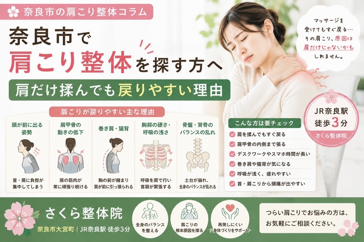 整体肩こり奈良市