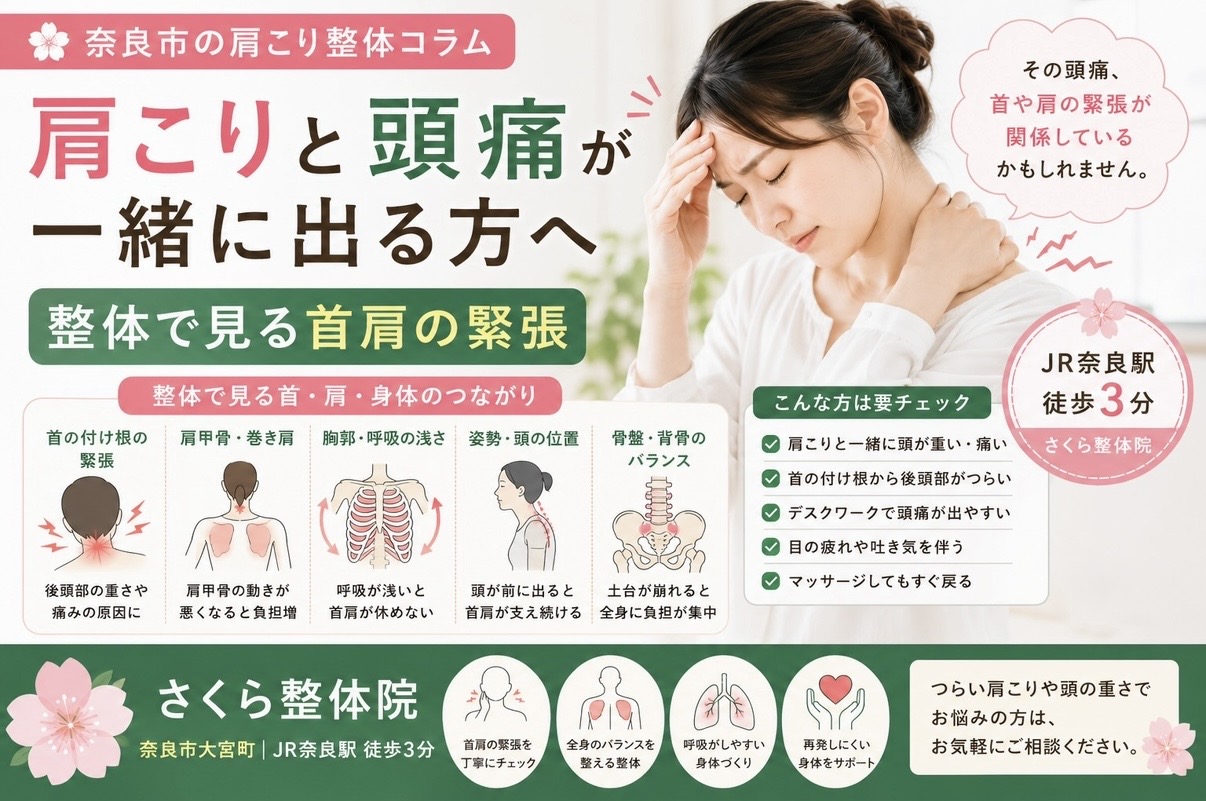 整体肩こり奈良市